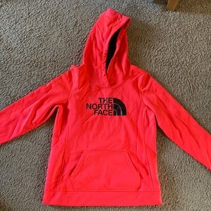 hot pink northface hoodie. In great condition